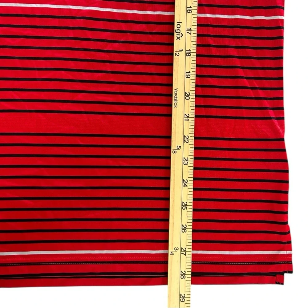 Adidas Men's Climacool Red Striped Short Sleeve Golf Polo Shirt  Sz M‎